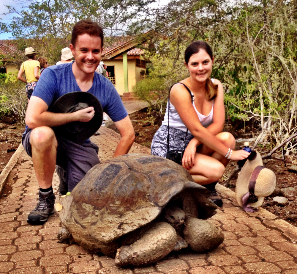 Carmen and Dave in Galapagos Double-Barrelled Travel